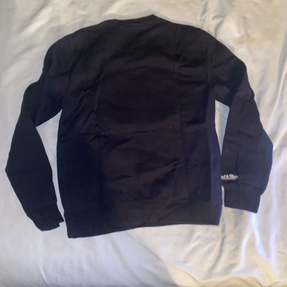Mitchell & Ness Brooklyn Nets Basketball Crewneck Sweatshirt Black Size Small - Picture 7 of 8